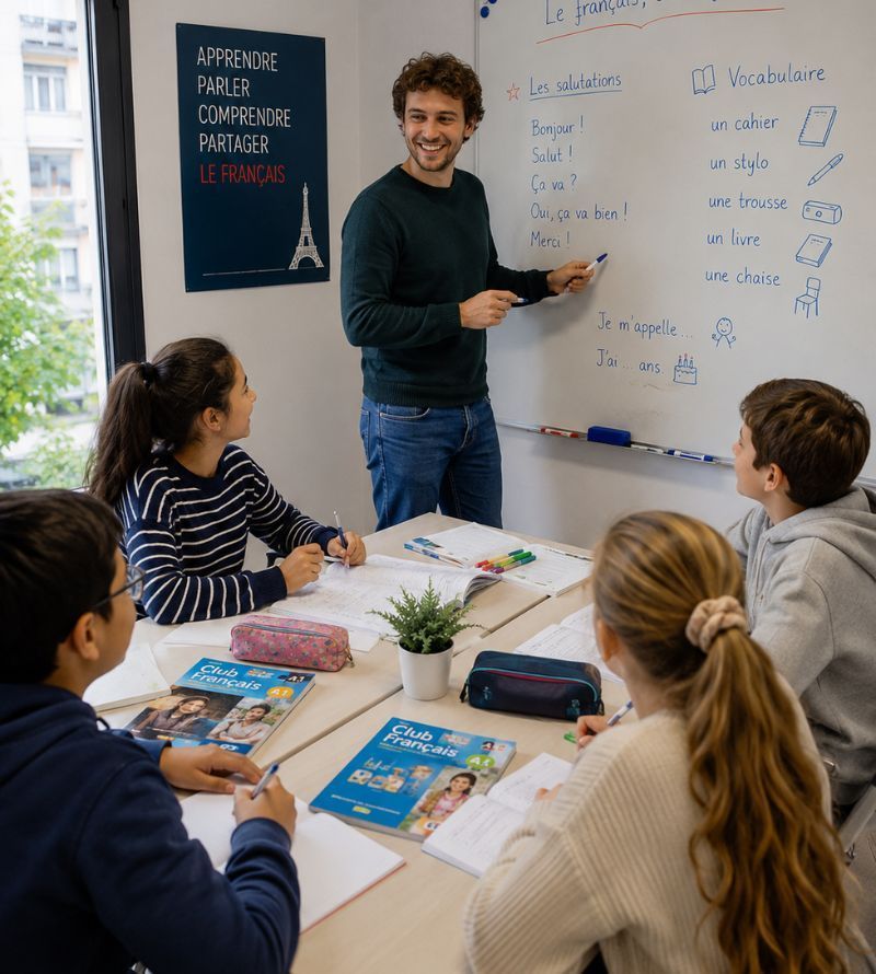 Clases de Francés para niños y jóvenesen Academia Moliere Castelldefels y online